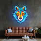 Colorful Wolf LED Neon Sign Light Pop Art