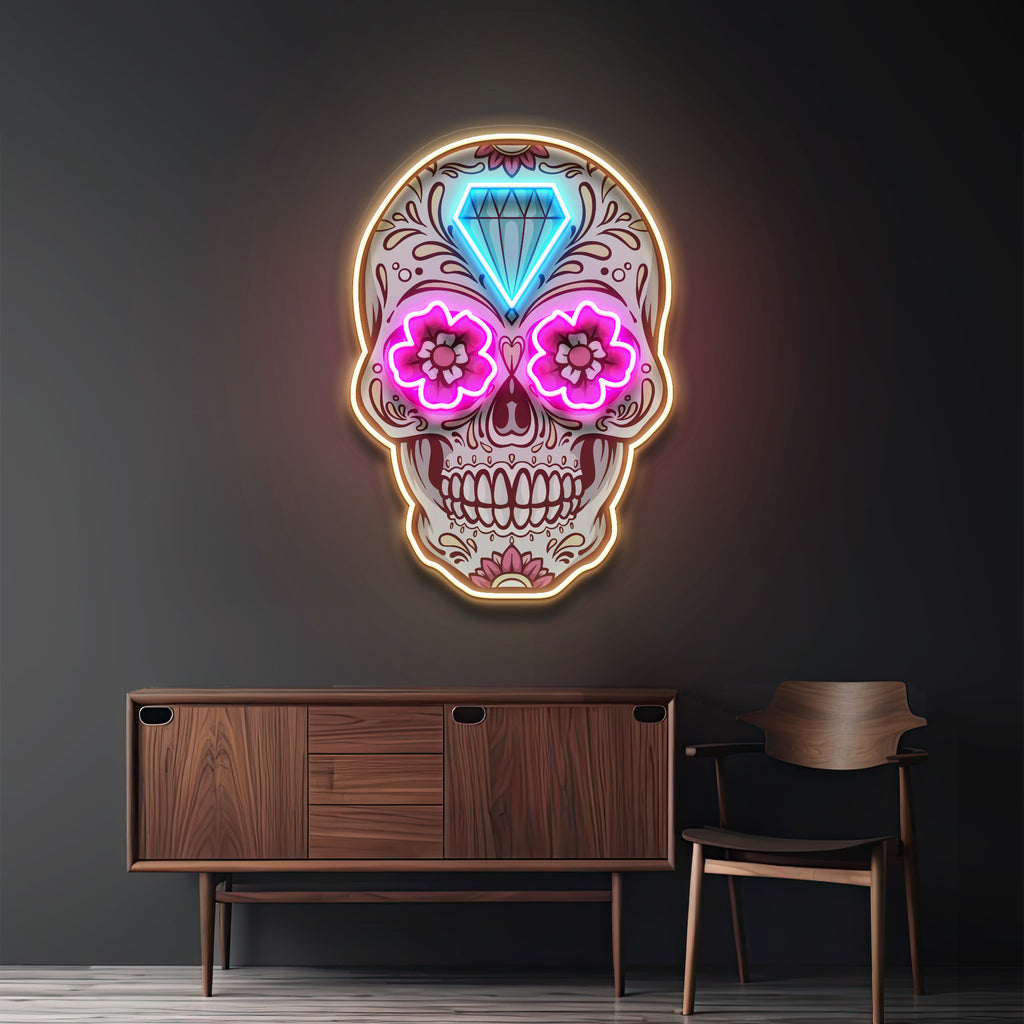Decor Skull LED Neon Sign Light Pop Art