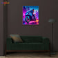 Man Riding Motorcycle Neon sign Artwork