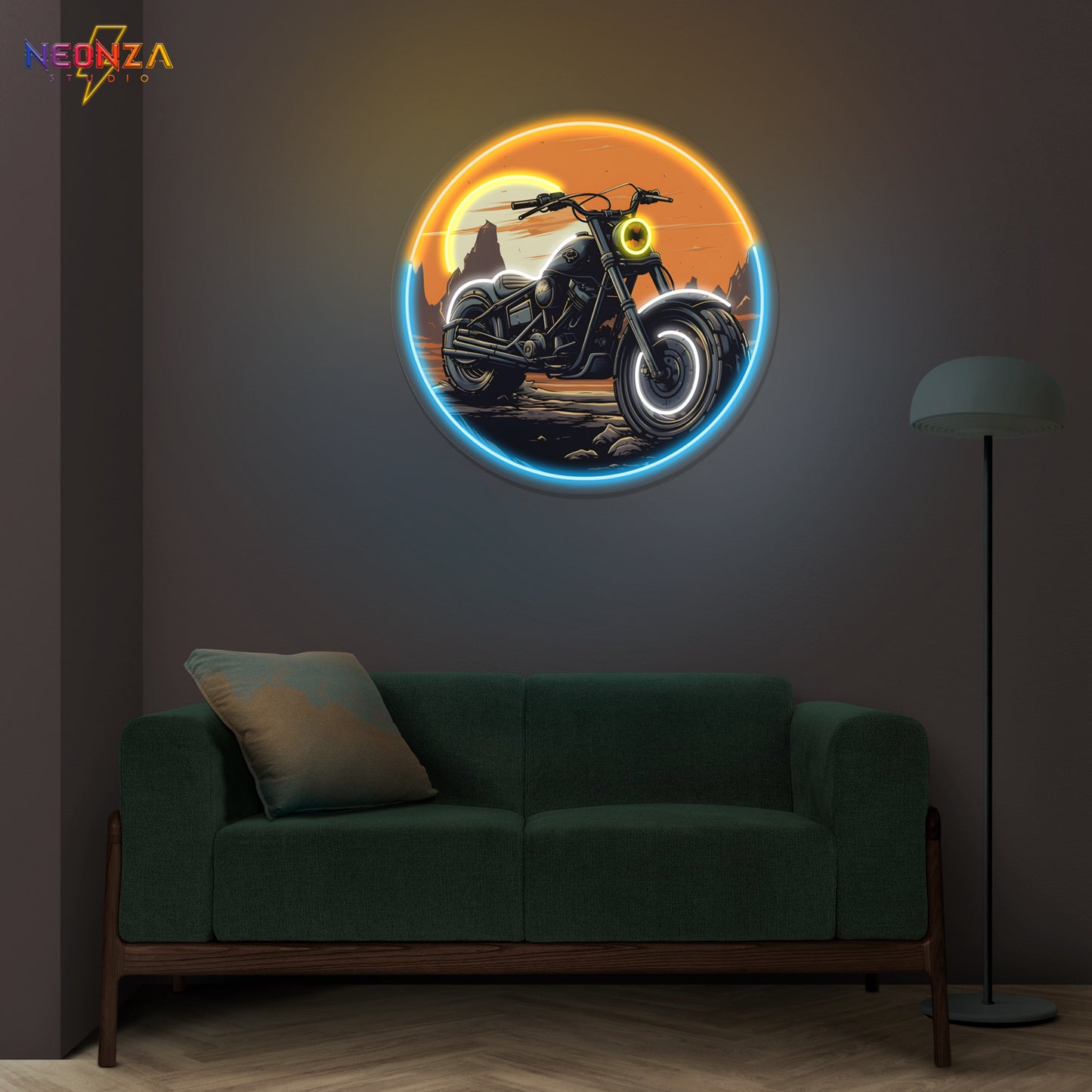 Motorcycle NeonSign Artwork