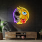 Pleh Emoji Skull LED Neon Sign Light Pop Art