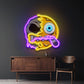 Silence Emoji Skull LED Neon Sign Light Pop Art