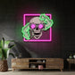 Smoking High Skull LED Neon Sign Light Pop Art