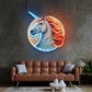Unicorn with Moon LED Neon Sign Light Pop Art