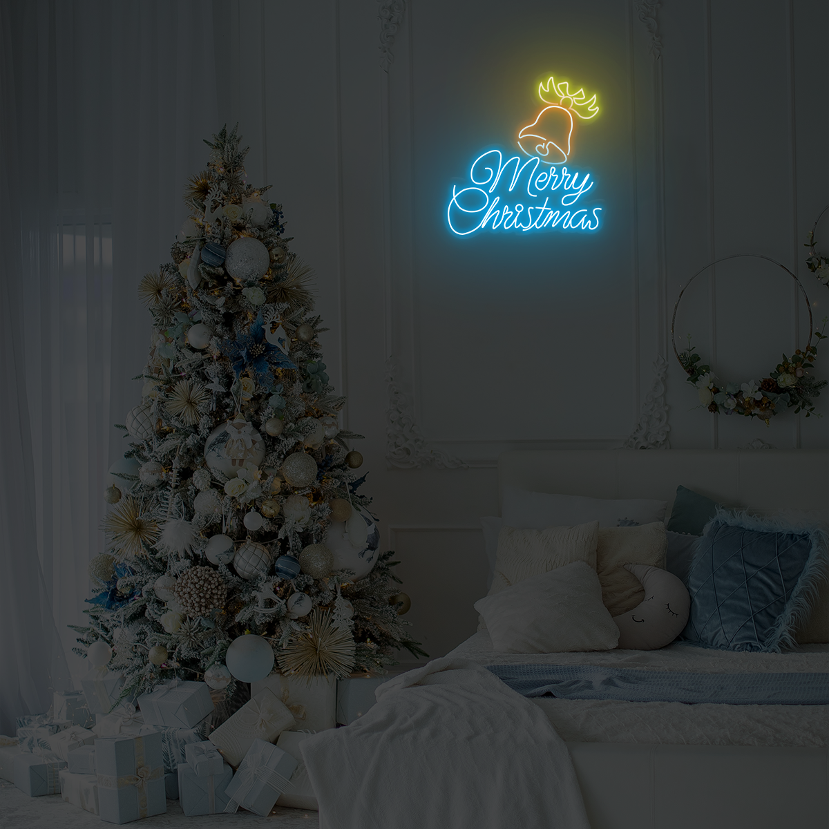 Buy Merry Christmas Bell Neon light - Neonzastudio