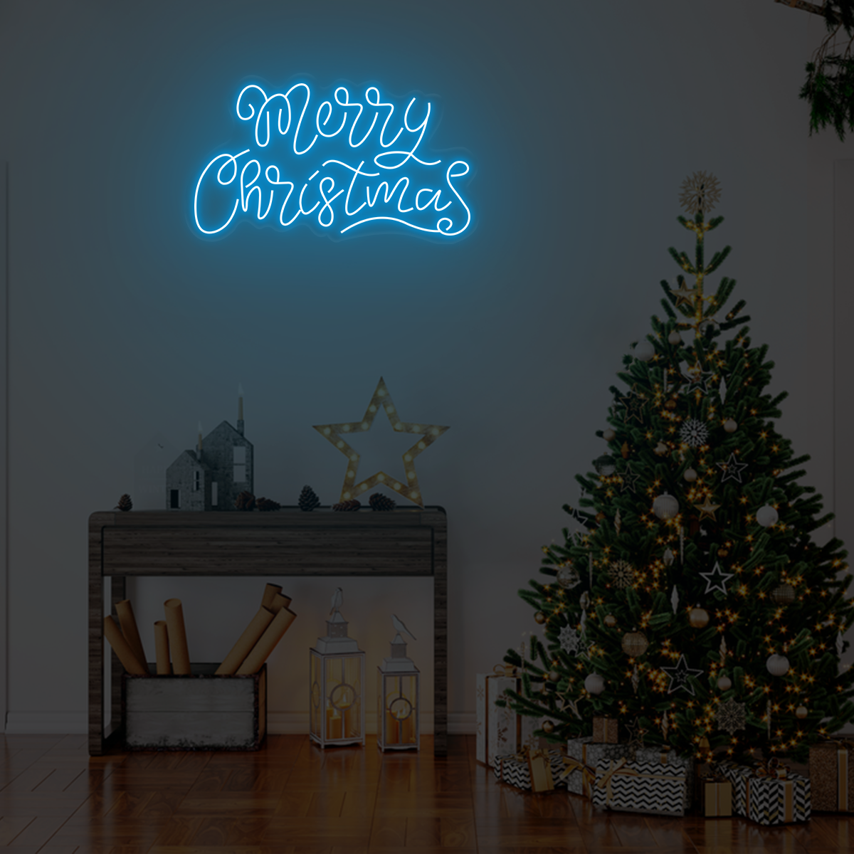 Merry Christmas light sign - Neonzastudio