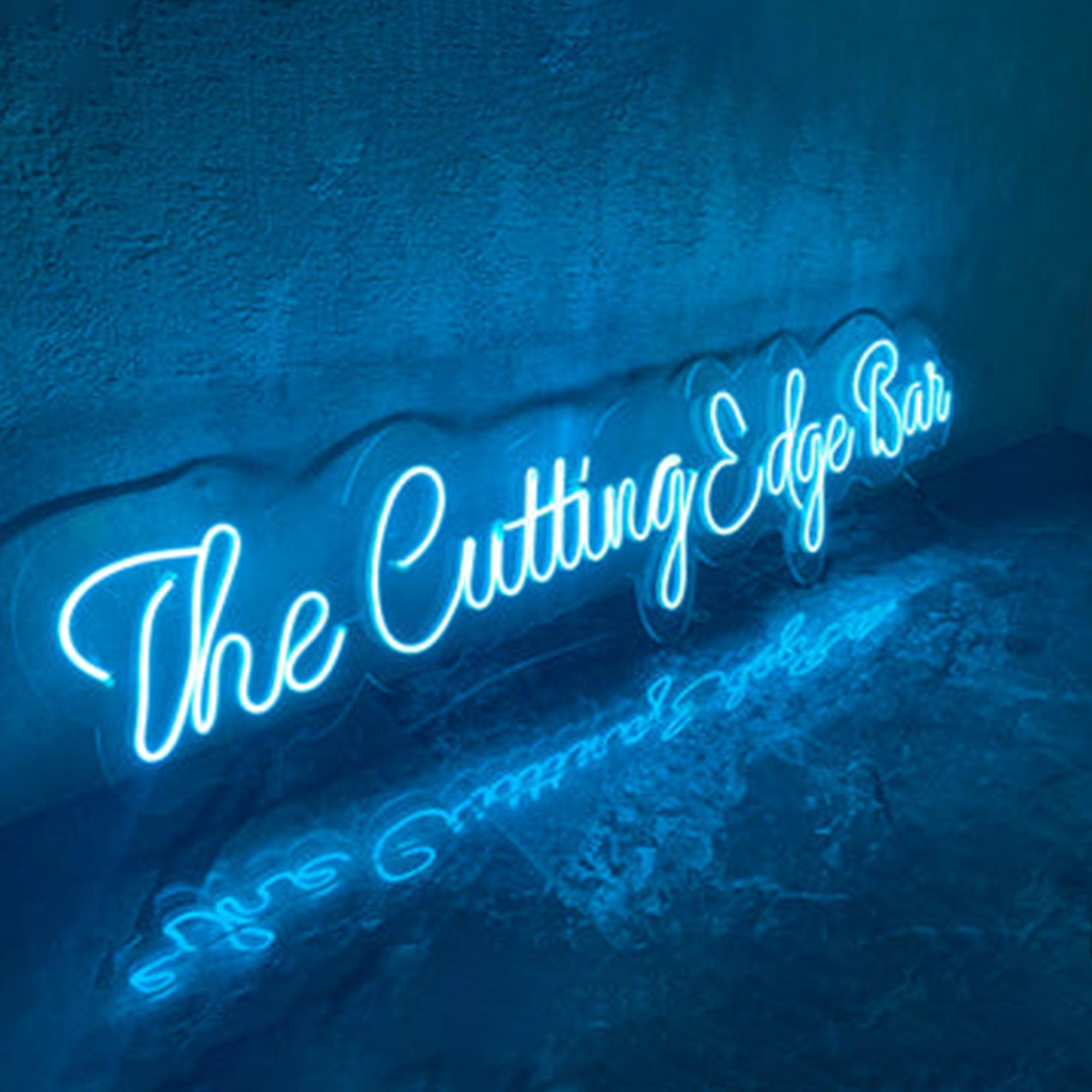 Buy The Cutting Edge Bar Neon Sign Online India – Neonzastudio