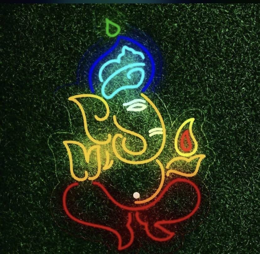 Diwali Ganesh ji neon Sign - Neonzastudio