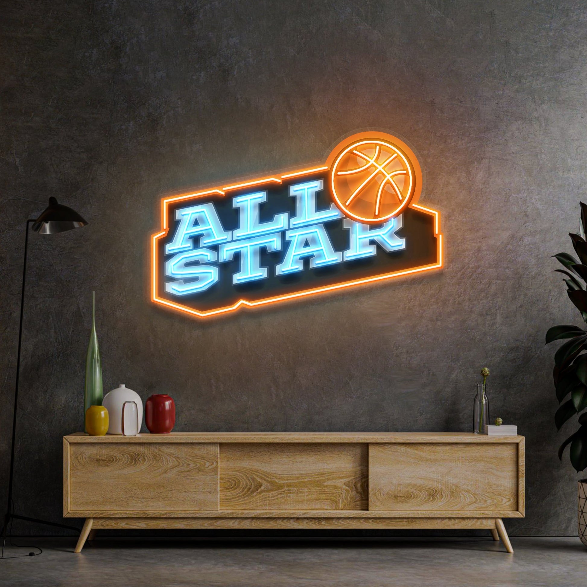 All Star League LED Neon Sign Light Pop Art - Neonzastudio