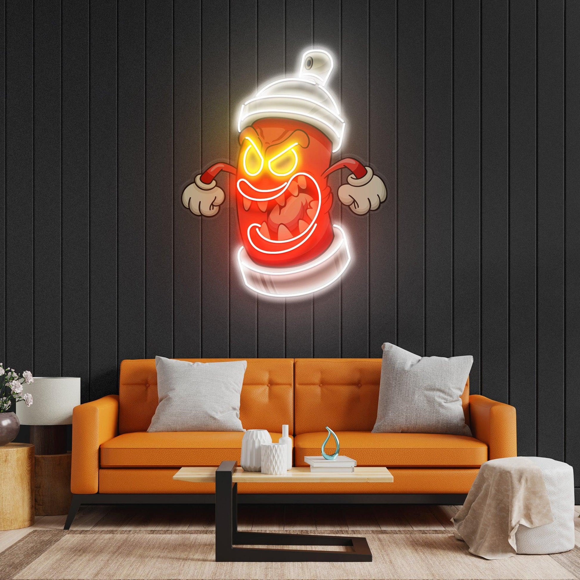 Angry Fire Hydrant Led Neon Acrylic Artwork - Neonzastudio