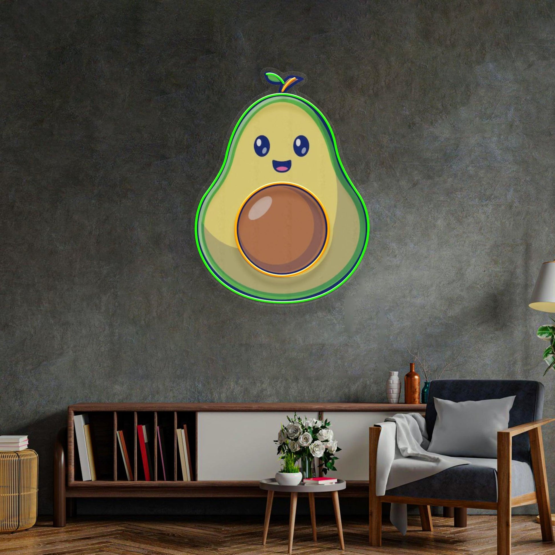 Avocado Baby Led Neon Acrylic Artwork - Neonzastudio