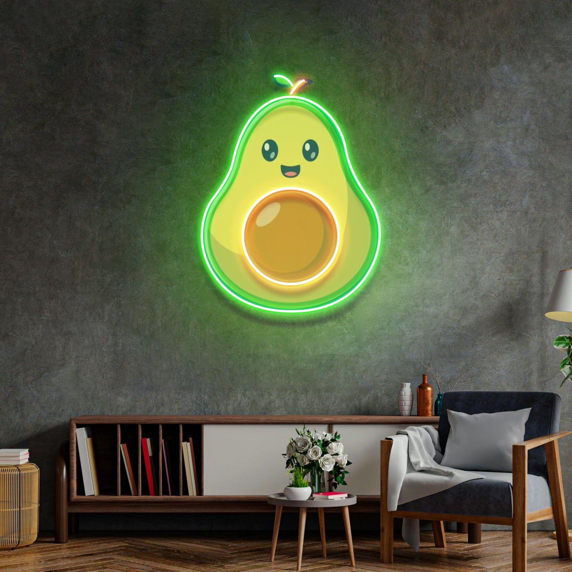 Avocado Baby Led Neon Acrylic Artwork - Neonzastudio