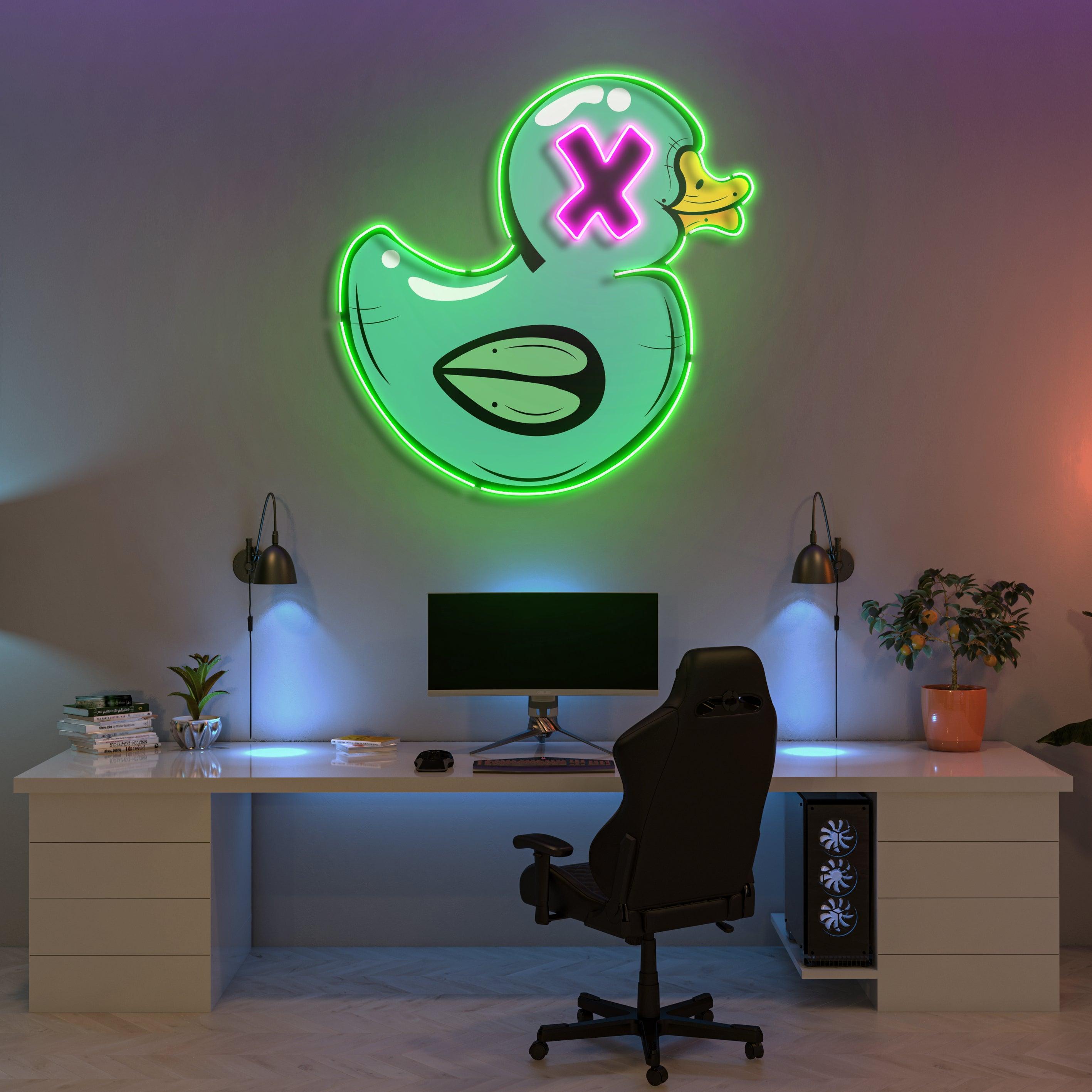 Bad Duck Led Neon Acrylic Artwork – Neonzastudio