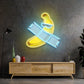 Banana Chilling Led Neon Acrylic Artwork - Neonzastudio