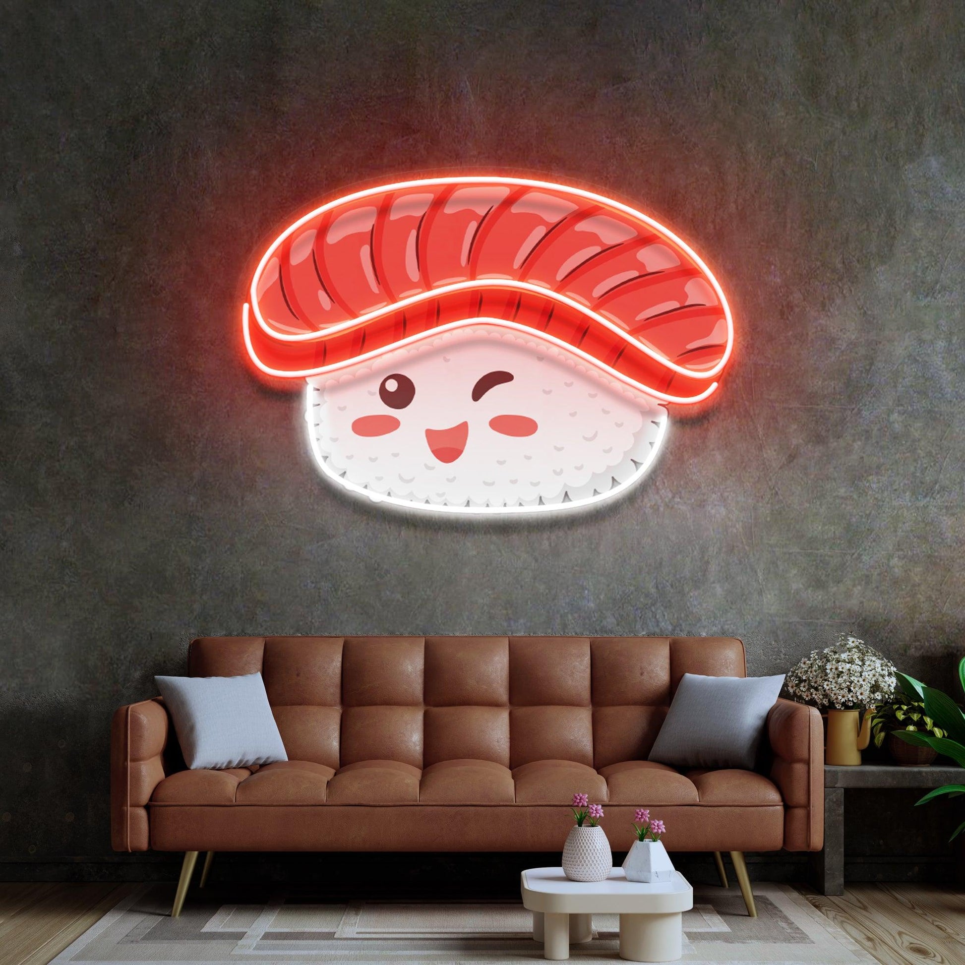 Beef Sushi Led Neon Acrylic Artwork - Neonzastudio