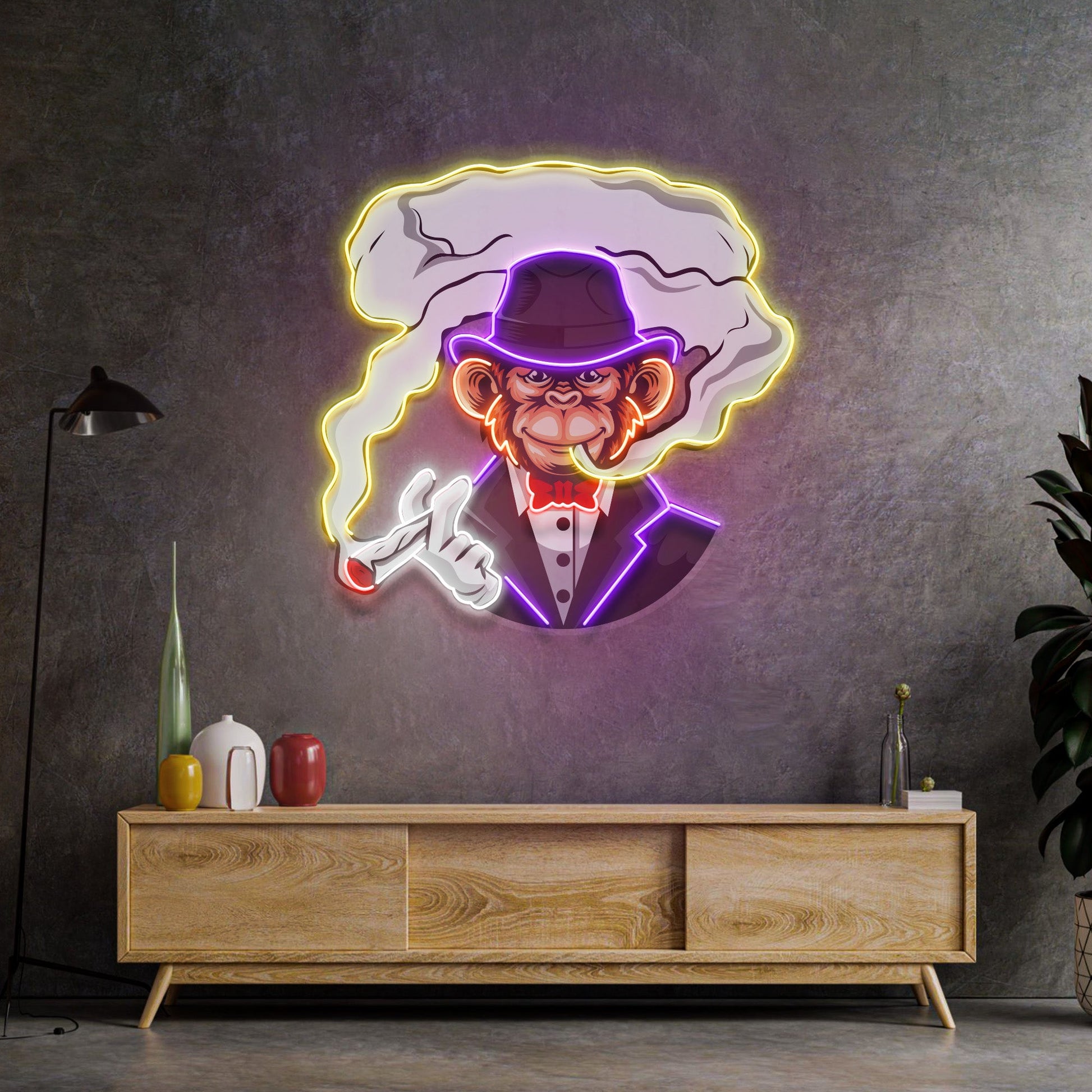 Boss Monkey LED Neon Sign Light Pop Art - Neonzastudio