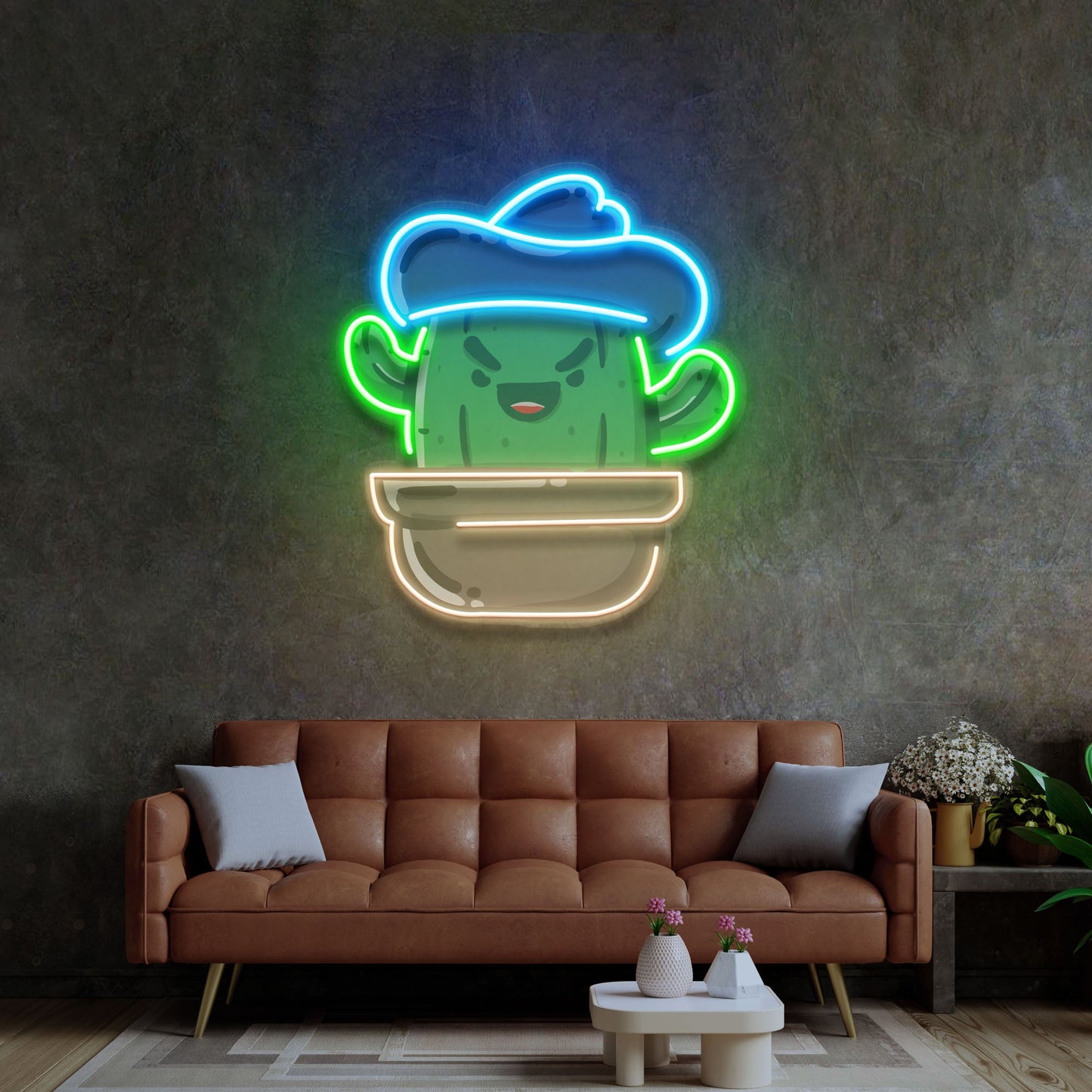Cactus LED Neon Sign Light Pop Art - Neonzastudio