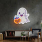 Cute Ghostface Giving Treats LED Neon Sign Light Pop Art - Neonzastudio
