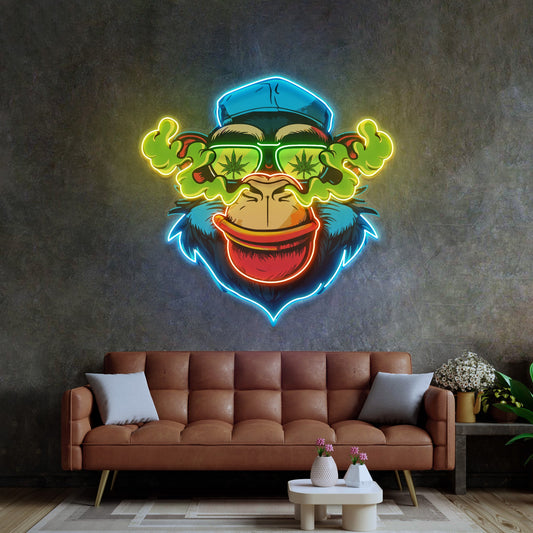 Flamboyant Monkey LED Neon Sign Light Pop Art - Neonzastudio
