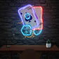 Gambling Poker Led Neon Acrylic Artwork - Neonzastudio