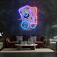 Gambling Poker Led Neon Acrylic Artwork - Neonzastudio