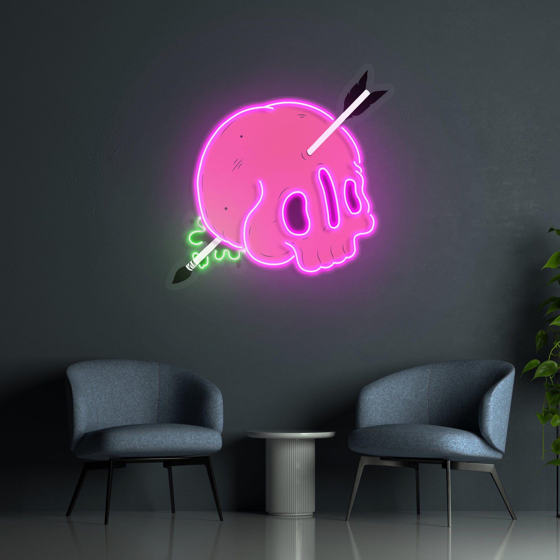 Geskulled Led Neon Acrylic Artwork - Neonzastudio