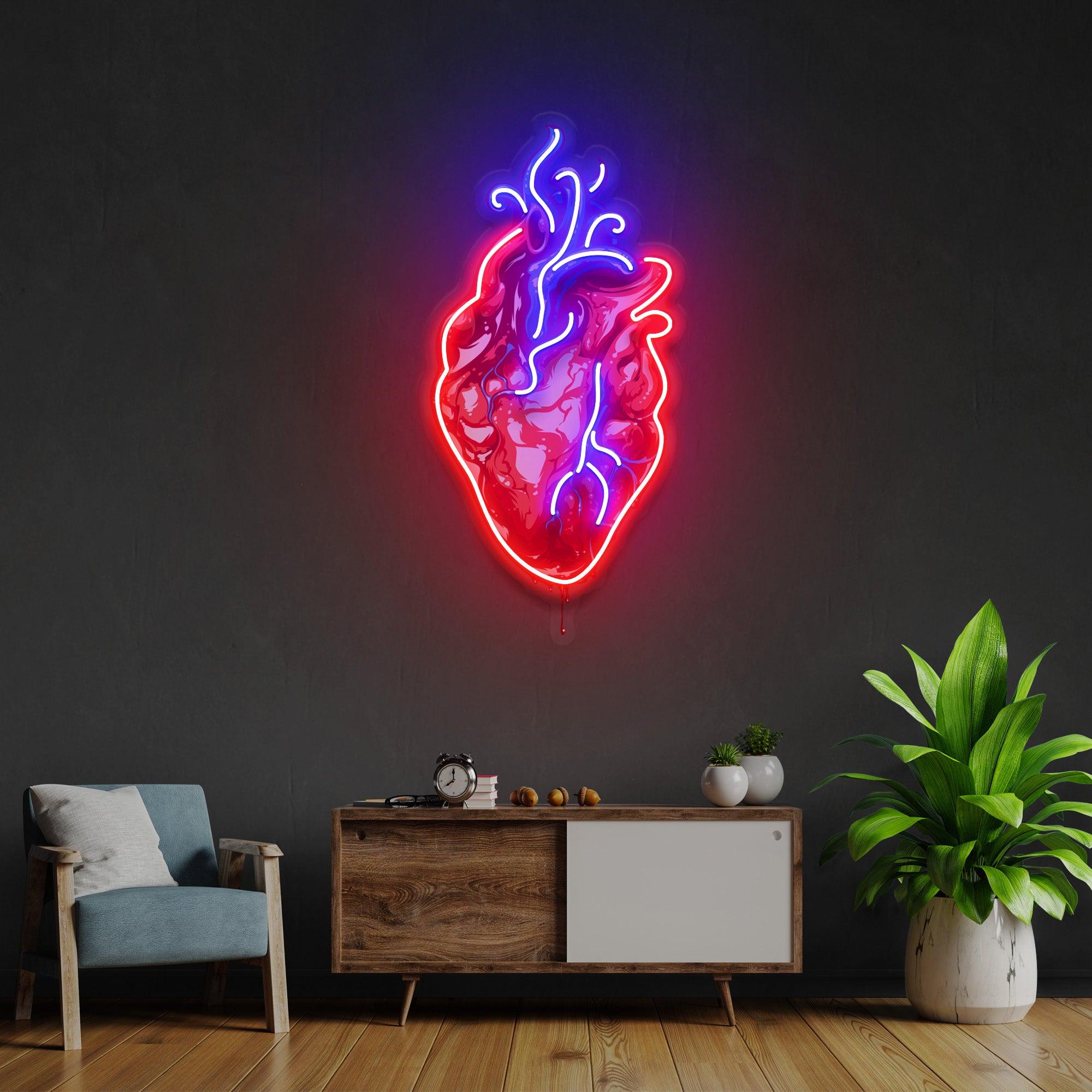 Heart Led Neon Acrylic Artwork – Neonzastudio