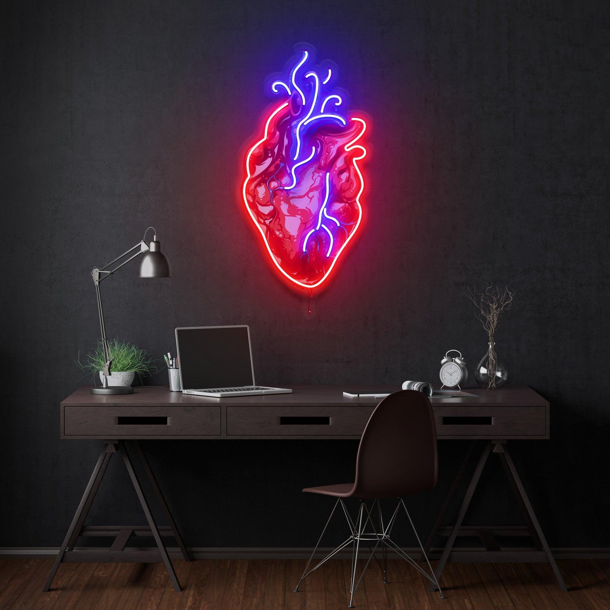 Heart Led Neon Acrylic Artwork - Neonzastudio