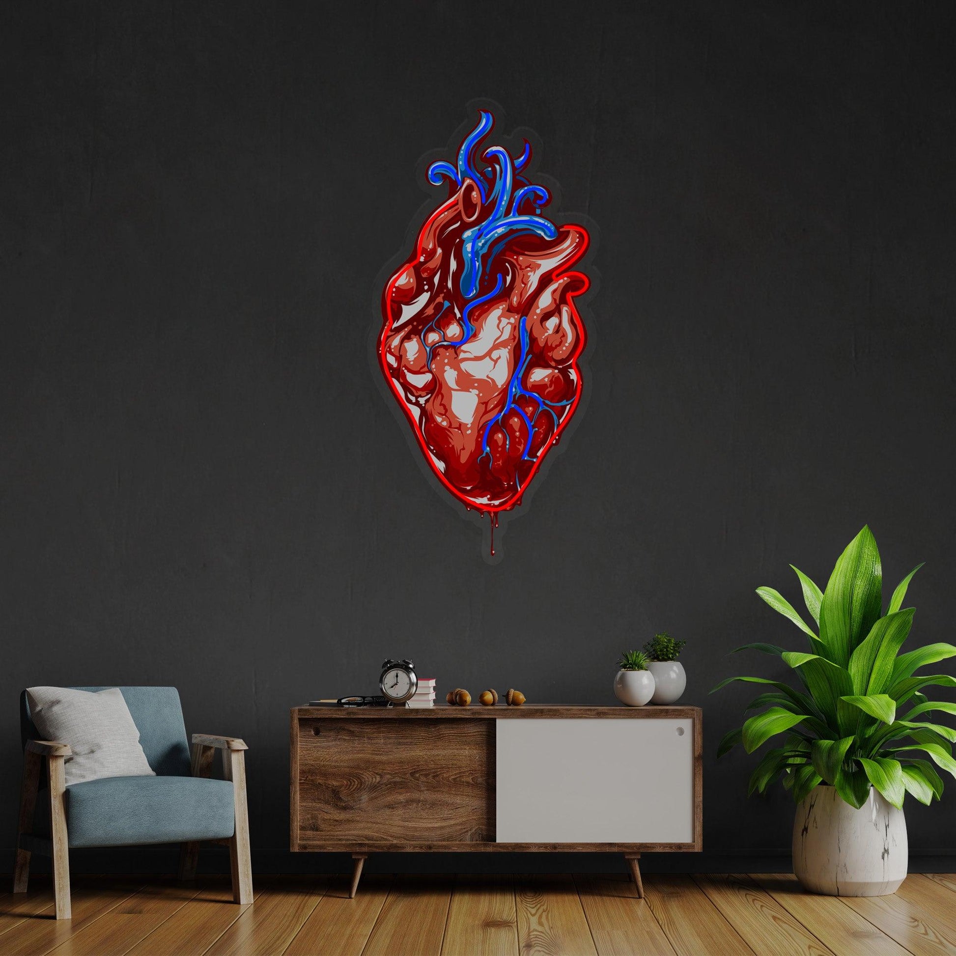 Heart Led Neon Acrylic Artwork - Neonzastudio
