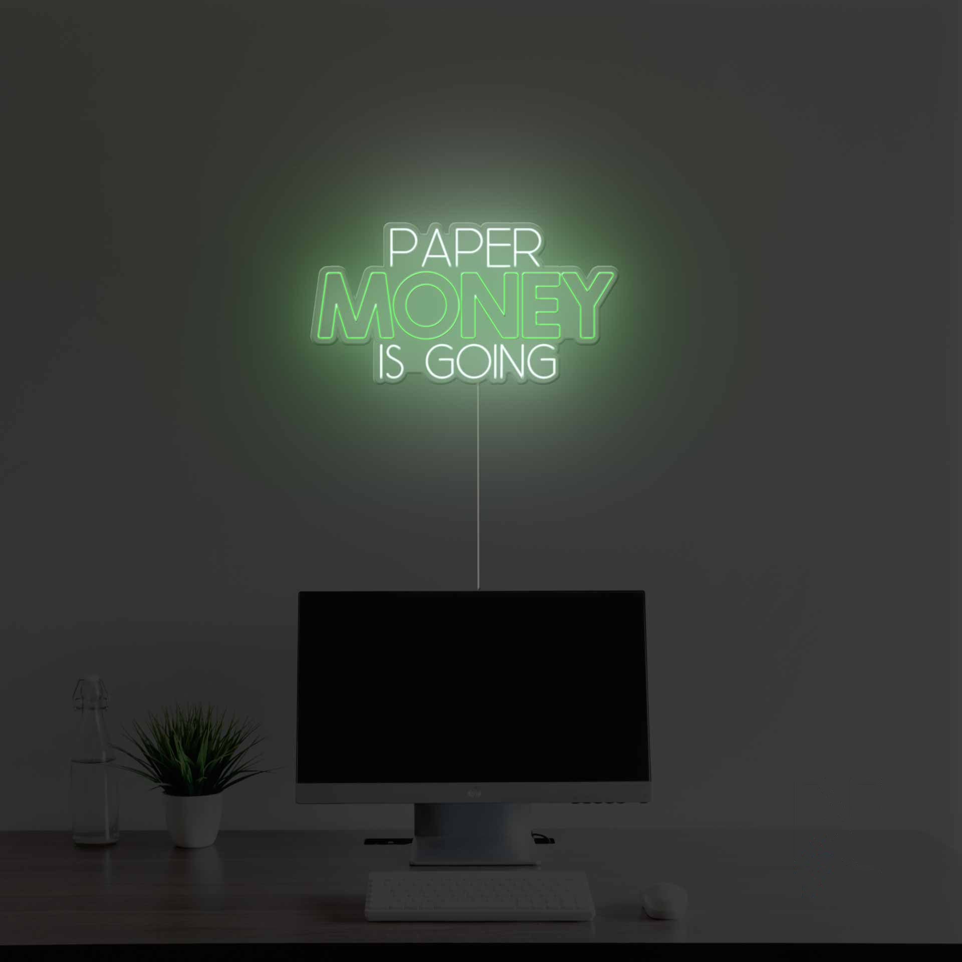 paper-money-is-going-neon-sign