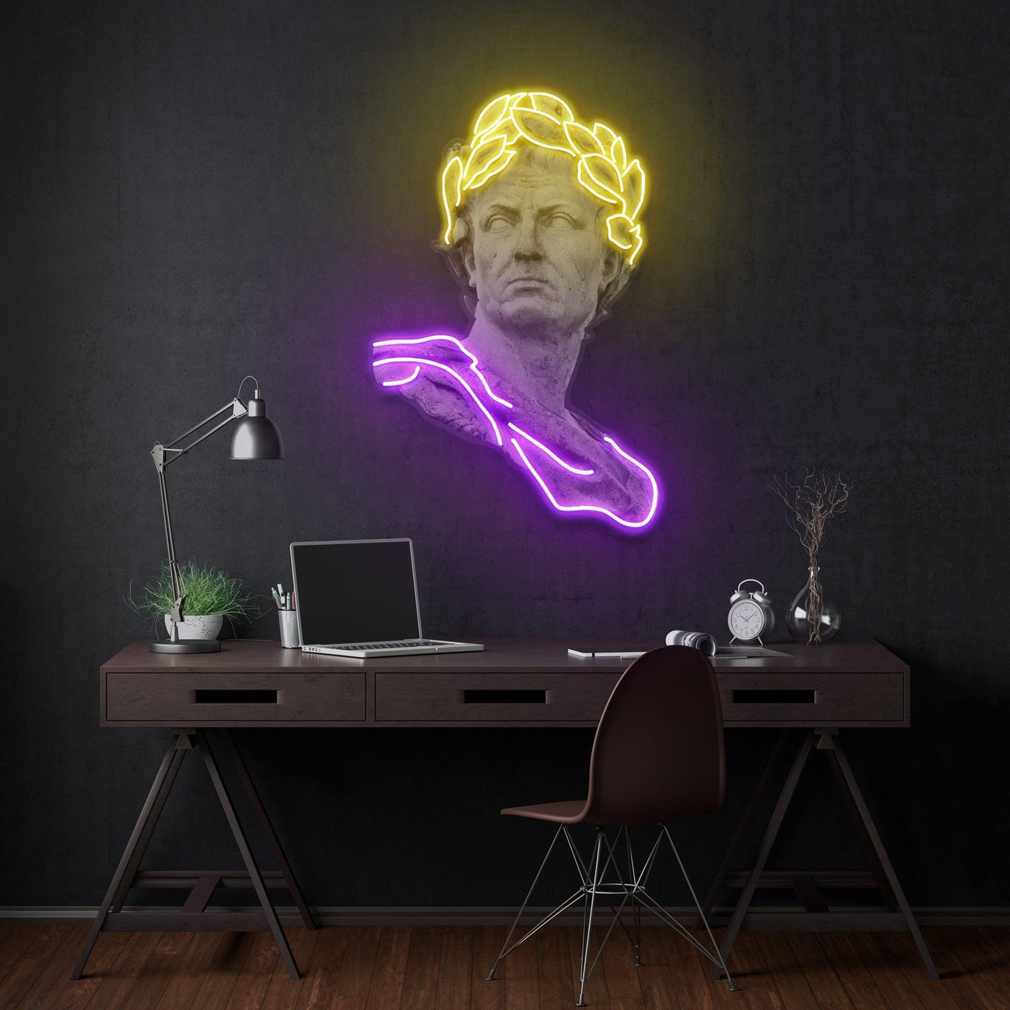 Julius Caesar Led Neon Acrylic Artwork - Neonzastudio