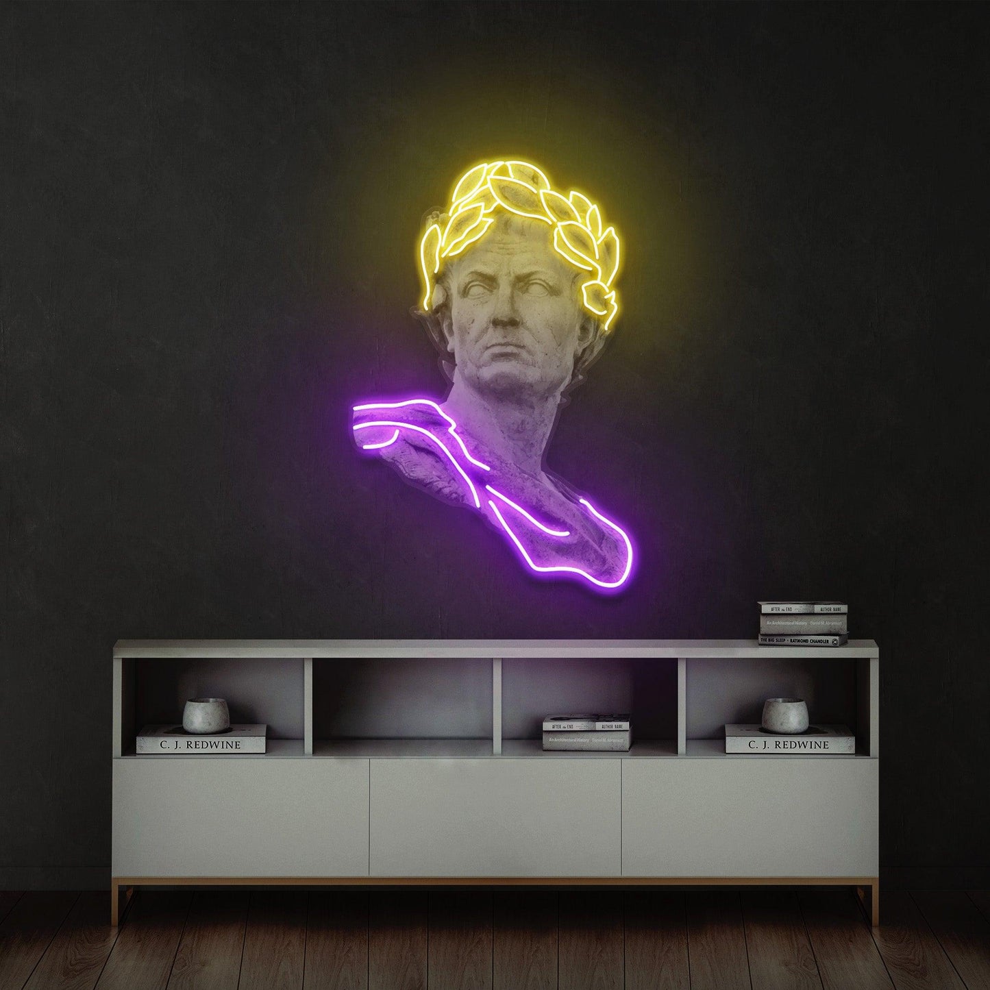 Julius Caesar Led Neon Acrylic Artwork - Neonzastudio