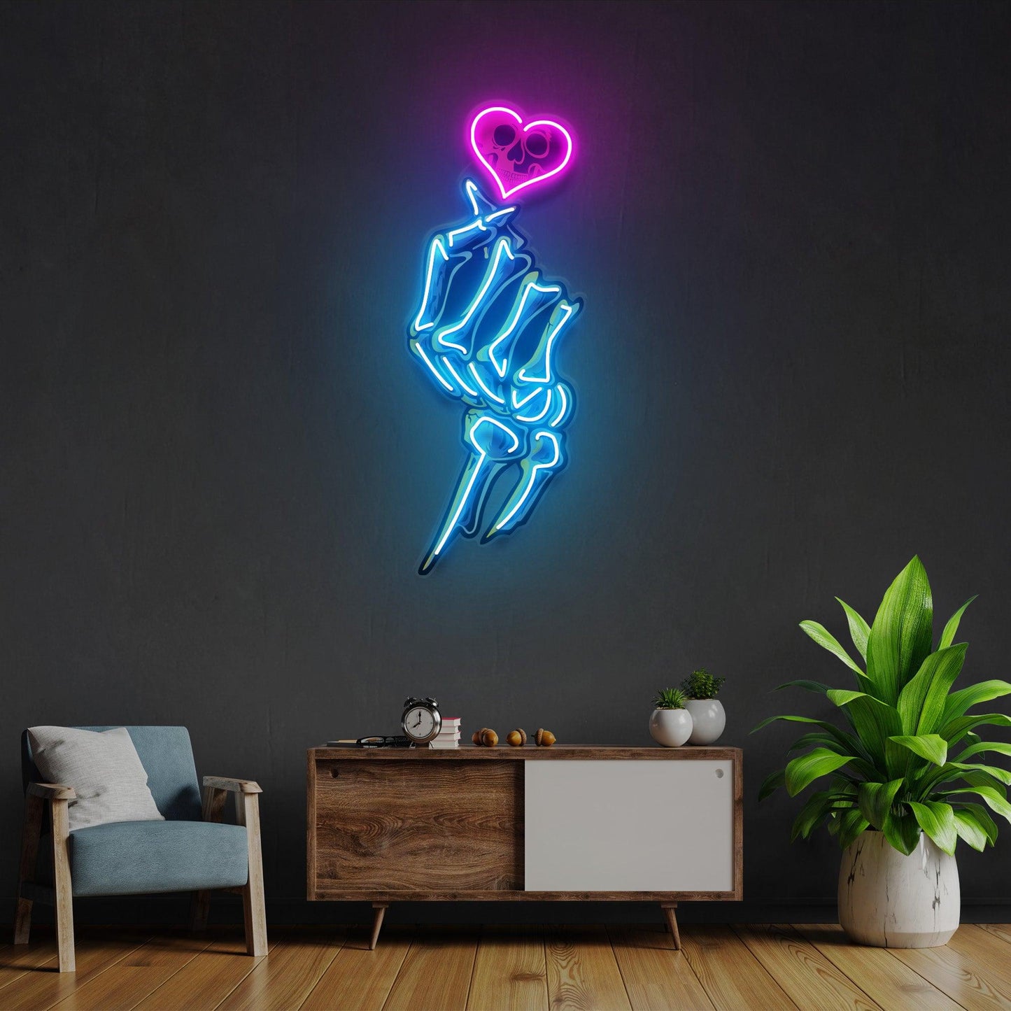 Love Hands Led Neon Acrylic Artwork - Neonzastudio