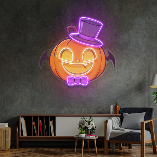 Magician Pumpkin LED Neon Sign Light Pop Art - Neonzastudio