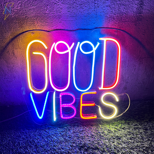 Good Vibes Neon Sign - Neonzastudio