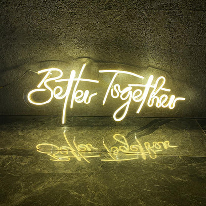 Better Together Neon Sign - Neonzastudio