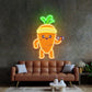 Mighty Baby Carrot Neon Acrylic Artwork - Neonzastudio