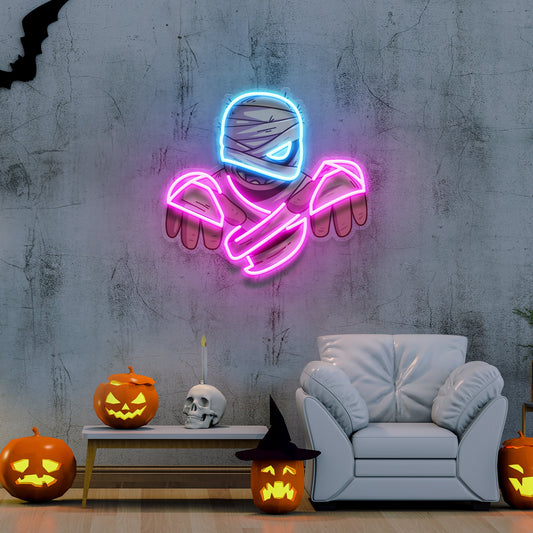 Mummy Halloween Artwork Led Neon Sign Light - Neonzastudio
