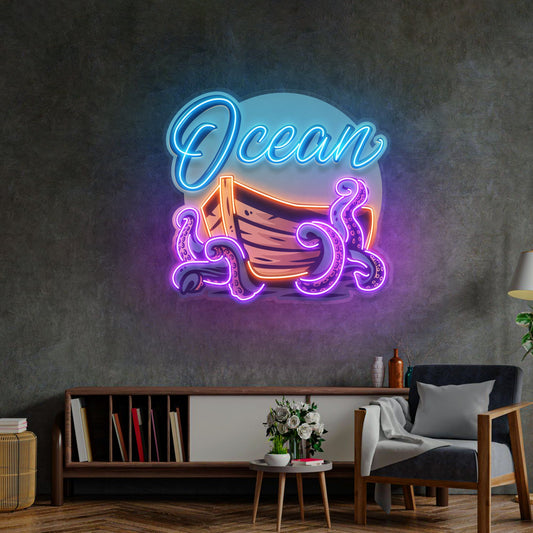 Ocean Labyrinth LED Neon Sign Light Pop Art - Neonzastudio