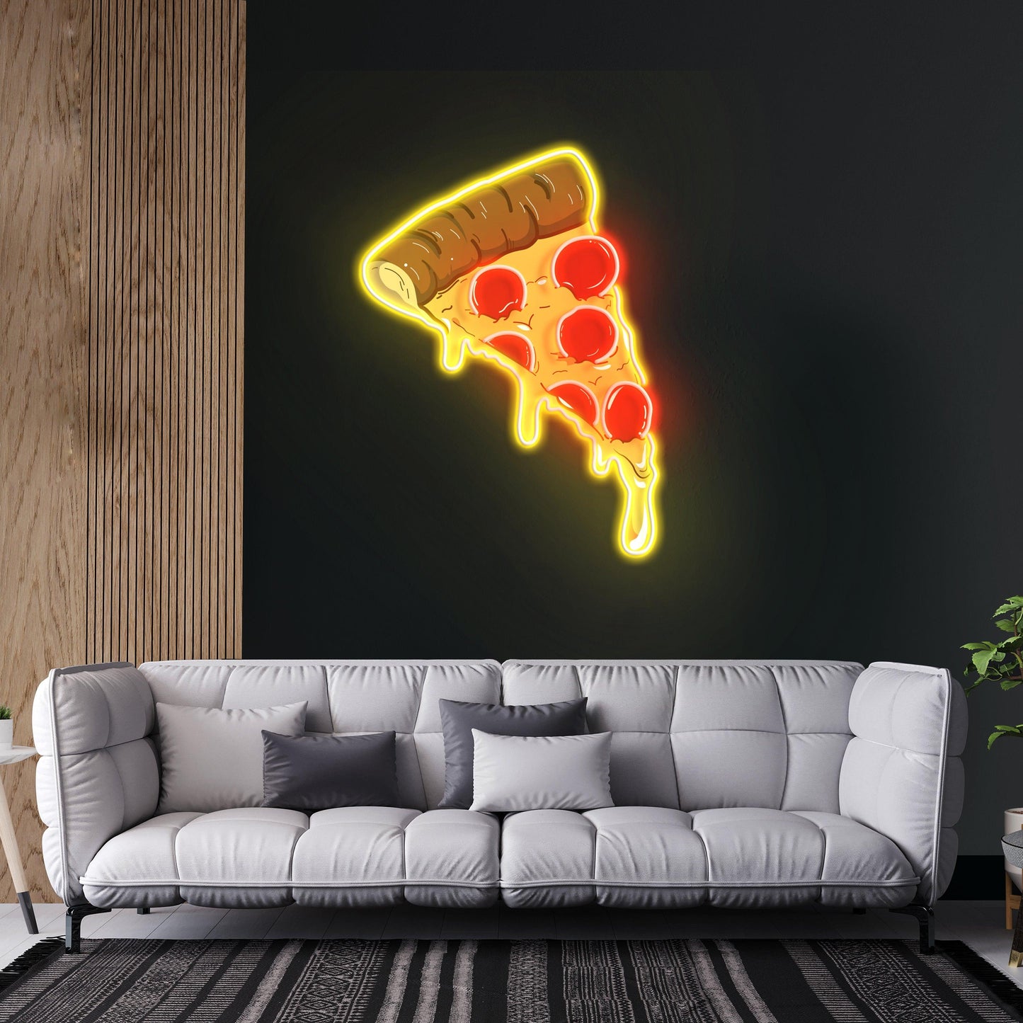 Pizza Neon Sign - Acrylic Artwork - Neonzastudio