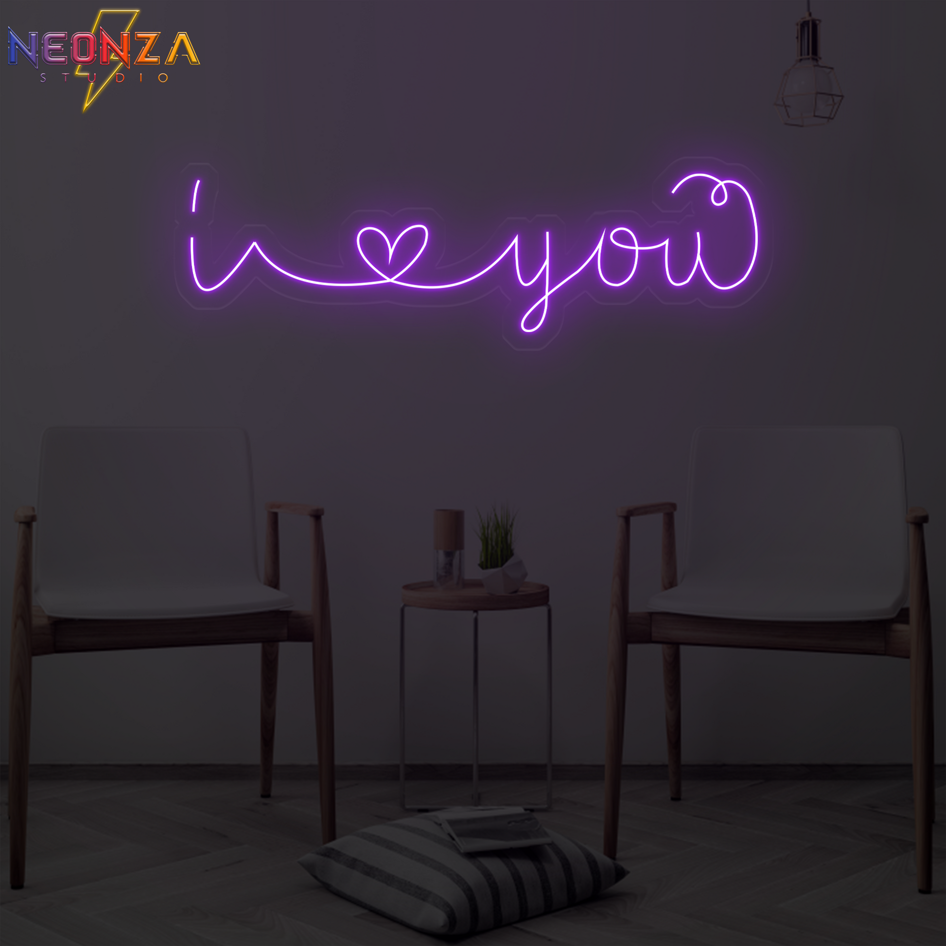 Ps I Love You Neon Ligh, Customized Neon, Bedroom Wall Art