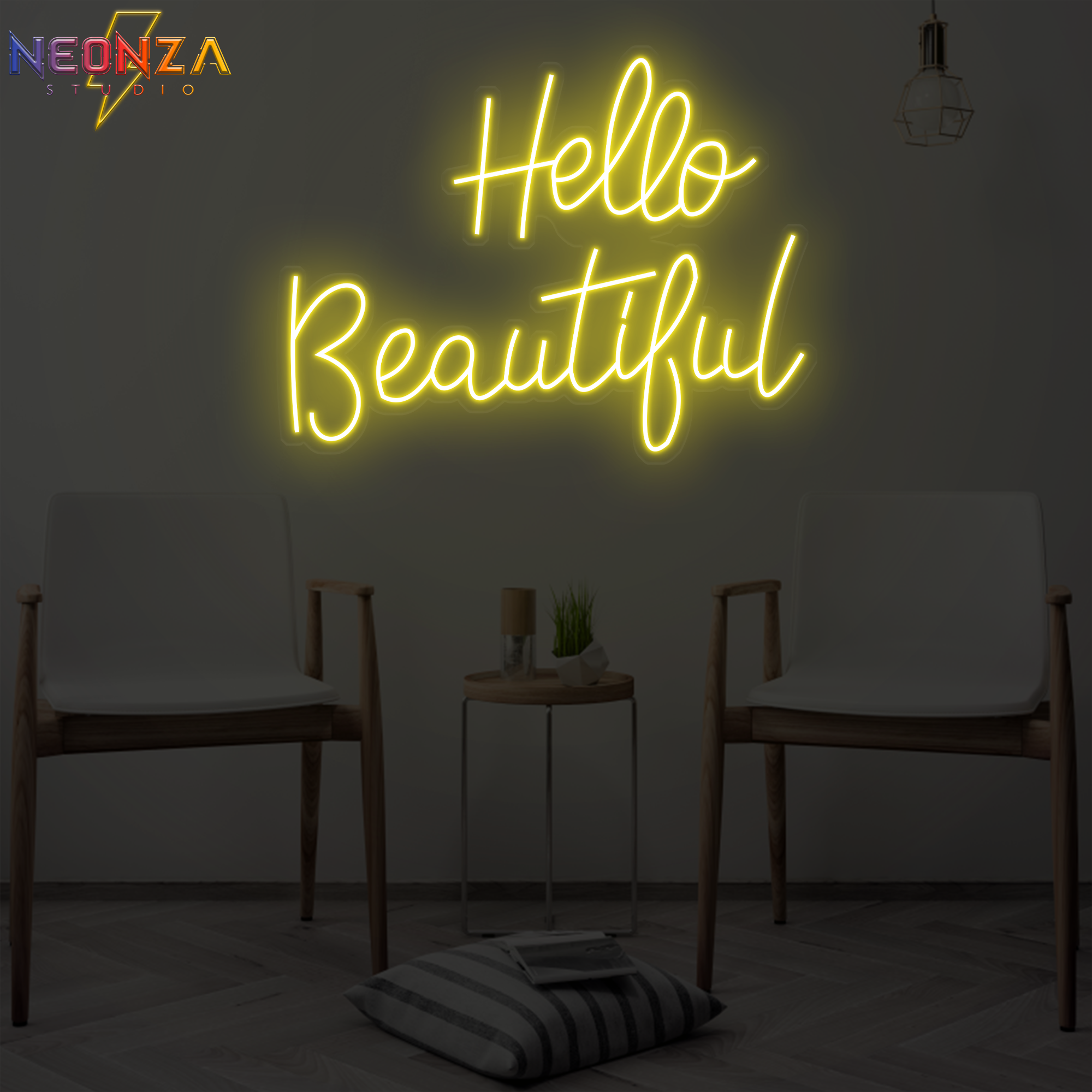 Buy Hello Beautiful Neon Sign Online India – Neonzastudio