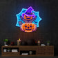 Pumpkin Witch Artwork Led Neon Sign Light - Neonzastudio