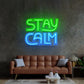 Stay Calm LED Neon Sign Light Pop Art - Neonzastudio