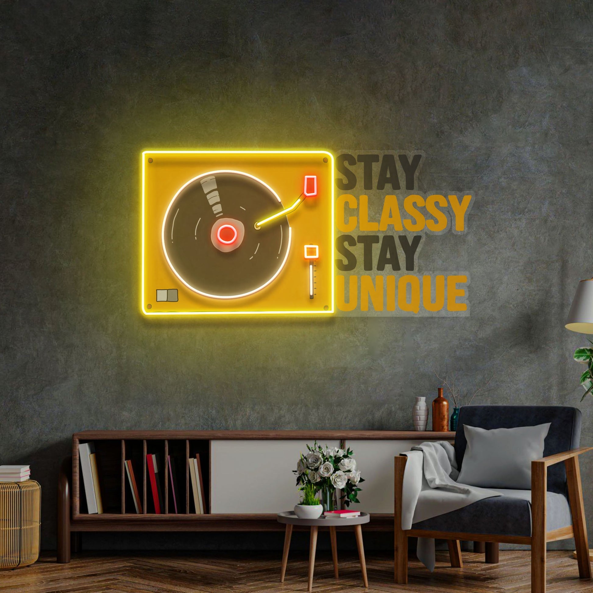Stay Classy Stay Unique LED Neon Sign Light Pop Art - Neonzastudio