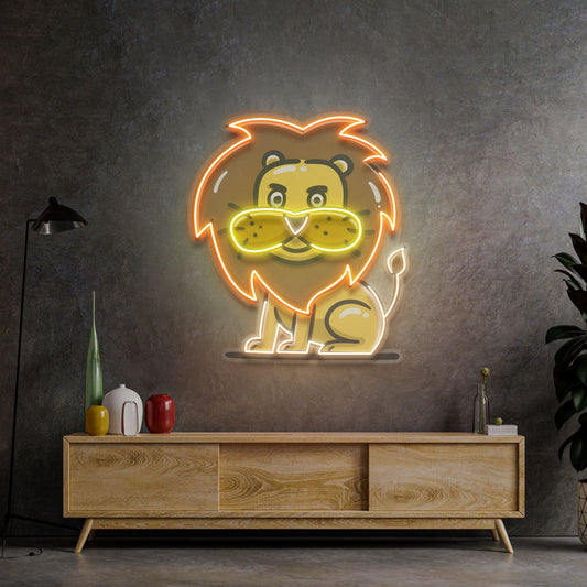 Stupid Lion LED Neon Sign Light Pop Art - Neonzastudio