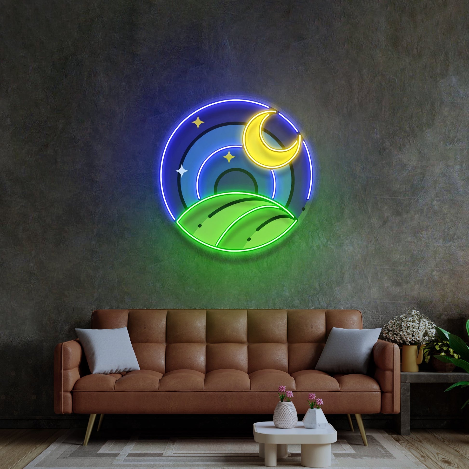 Starry Night LED Neon Sign Light Pop Art - Neonzastudio