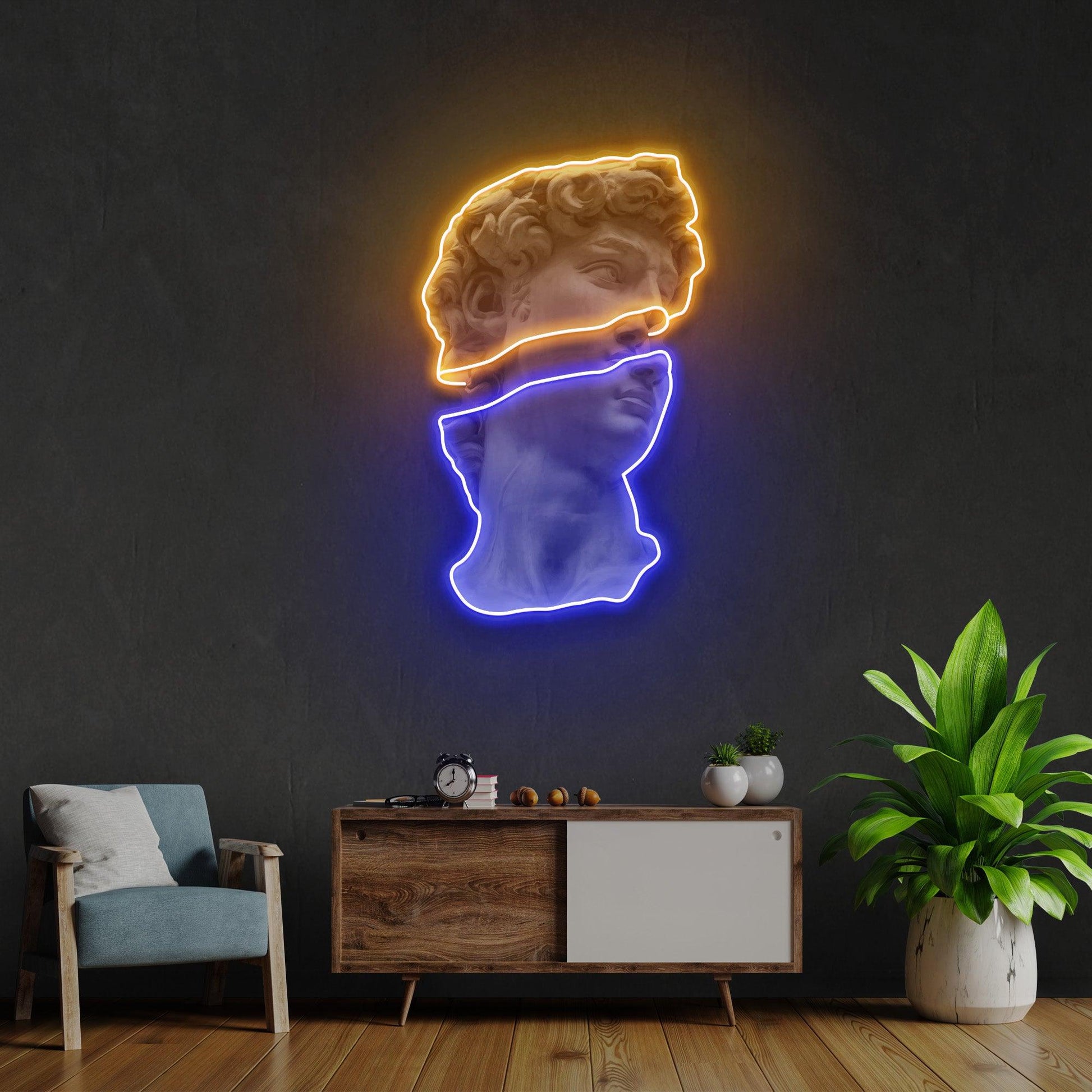 Statue of David Led Neon Acrylic Artwork - Neonzastudio