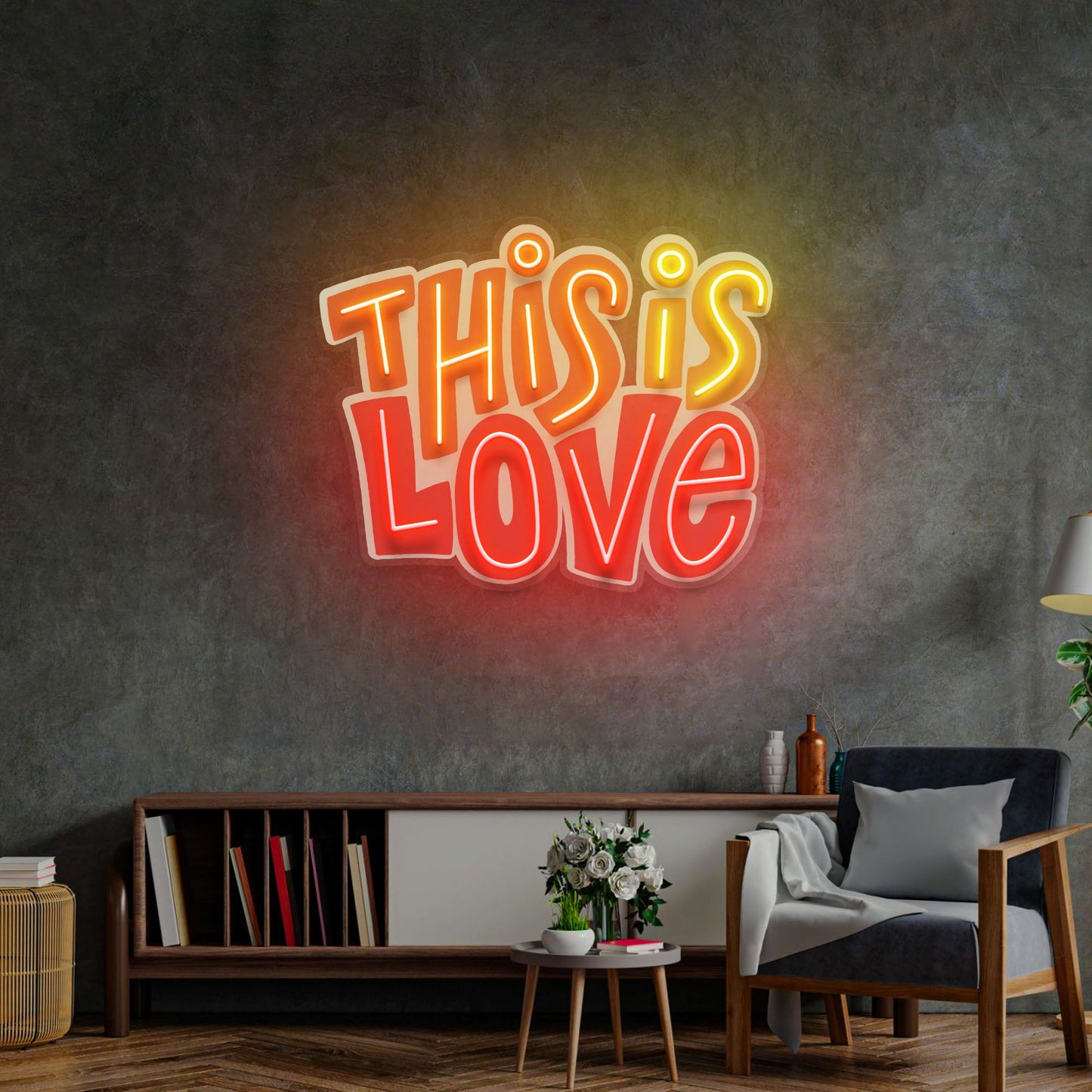 This Is Love LED Neon Sign Light Pop Art - Neonzastudio