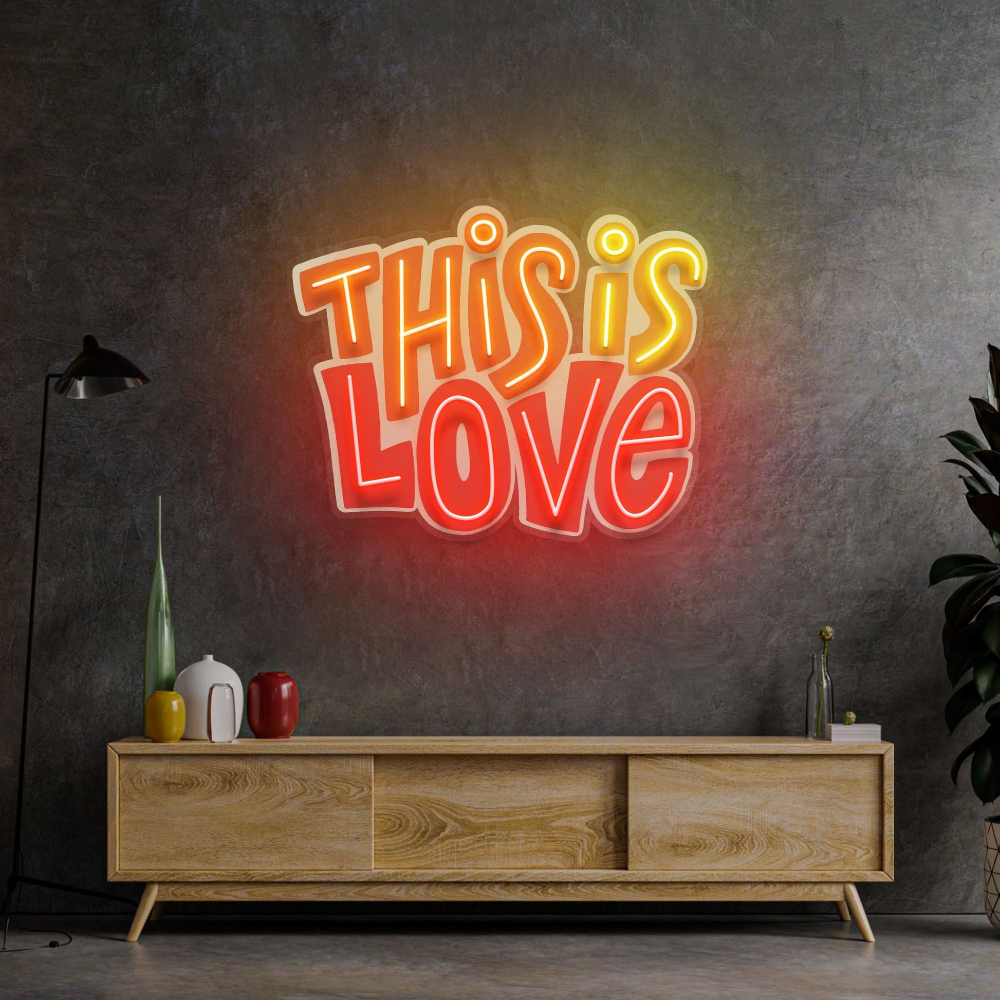 This Is Love LED Neon Sign Light Pop Art - Neonzastudio